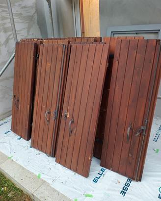 7 Coppie di Scuri in Legno per Finestre