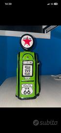 Salvadanaio vintage pompa benzina Route 66 ceramic
