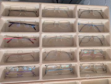 20 occhiali glasant montature air titanium 20 pz