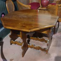 Tavolo esagonale arte povera richiudibile