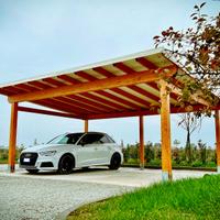 Pergolato per auto - Carport 5x5 con Telo in PVC