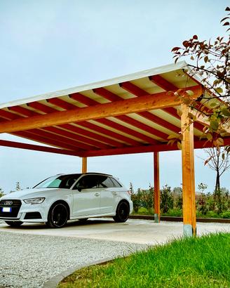 Pergolato per auto - Carport 5x5 con Telo in PVC