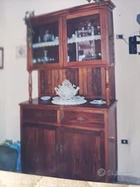 credenza legno castagno