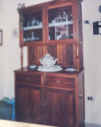 credenza legno castagno