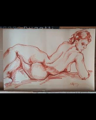 Litografía Elena Signorini '75 Donna