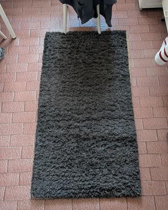 Tappeto 80x150 Grigio Pelo Alto Fluffy 