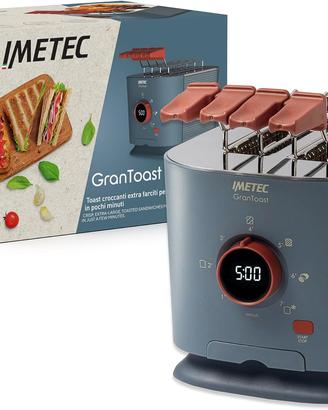 Imetec Grantoast - Tostapane 2 Fette XL con Pinze