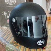 casco premier Trophy vintage nero opaco
