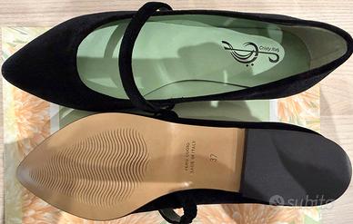 Ballerine Velluto Nero Cristy Italy 37 46755