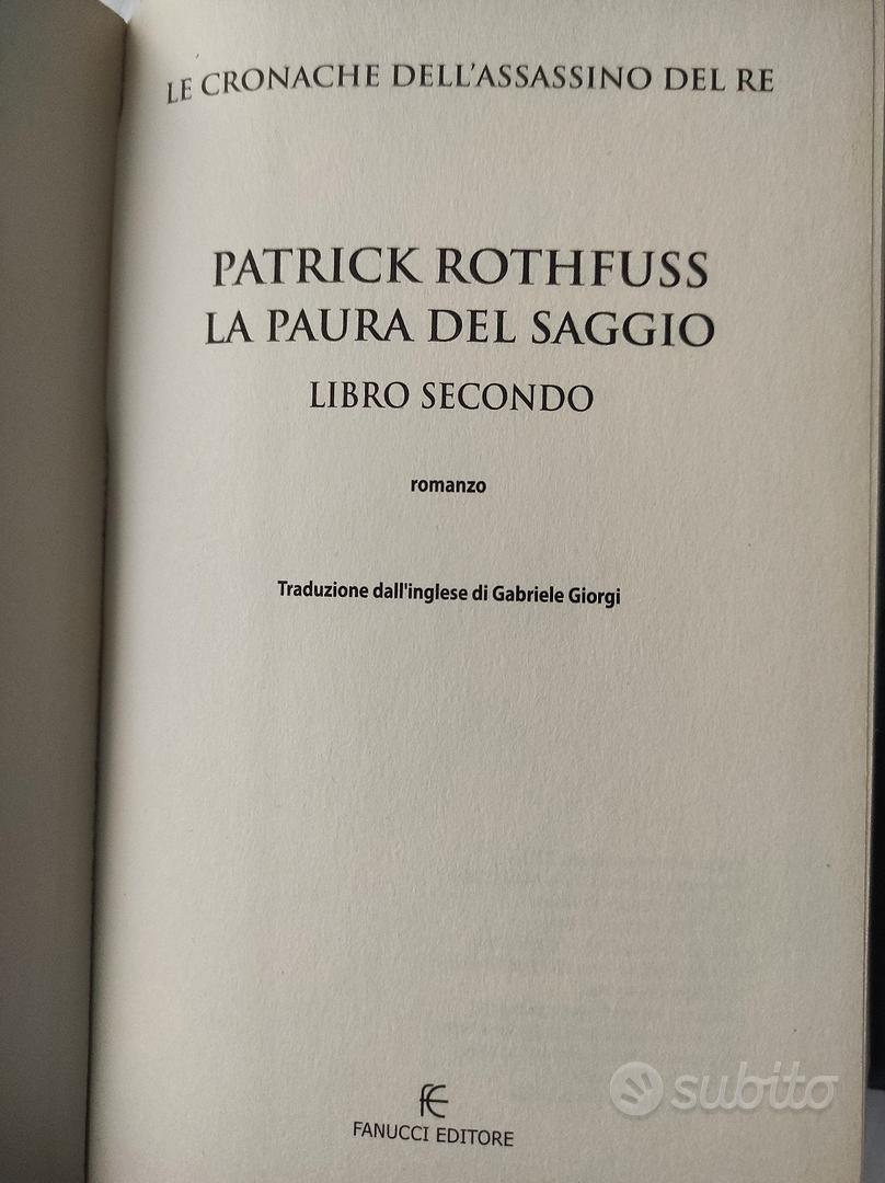 romanzo fantasy  la paura del saggio - Libri e Riviste In vendita a Napoli