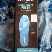 solette in fibra di carbonio welnove