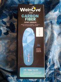 solette in fibra di carbonio welnove