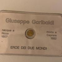 Moneta d'oro GIUSEPPE GARIBALDI token Italia