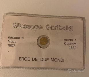 Moneta d'oro GIUSEPPE GARIBALDI token Italia