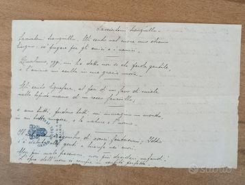 Manoscritto, carta , maGrand Hotel Italia Rosario