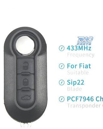 CHIAVE COMPLETA FIAT 500 PANDA PUNTO BRAVO GRANDE 