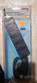 Distributore scart a 5 prese multiple nuovo