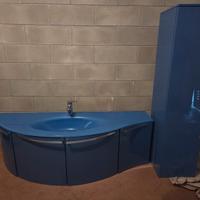 MOBILE BAGNO DESIGN BLU – SET COMPLETO