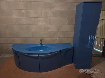 MOBILE BAGNO DESIGN BLU – SET COMPLETO