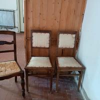 sedie anni 70 da ristrutturare in legno