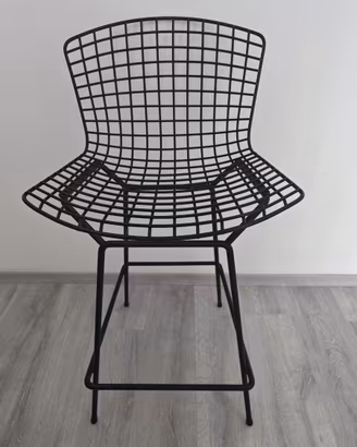 Sgabello originale Knoll Bertoia - nero