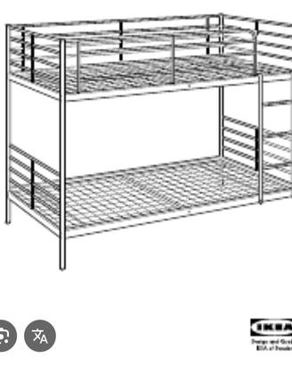letto a castello  ikea