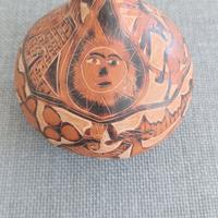 zucca peruviana intagliata .vintage 