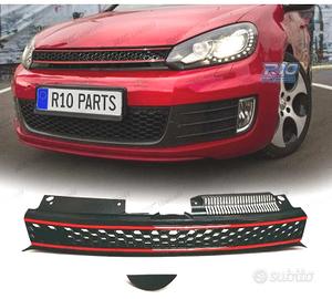 GRIGLIA VOLKSWAGEN VW GOLF 6 LOOK GTI NERO ROSSO