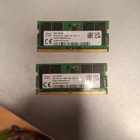 Ram 32gb (16x2) ddr5  sodimm Notebook