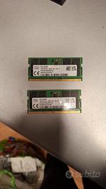 Ram 32gb (16x2) ddr5  sodimm Notebook