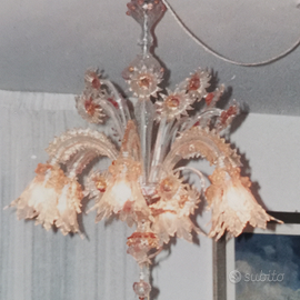 Lampadario in vetro di Murano