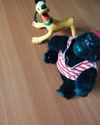 pluto e gorilla magogo peluche 