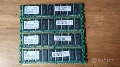 N. 4 RAM DDR PC3200.