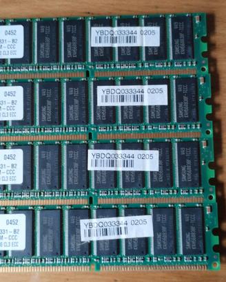 N. 4 RAM DDR PC3200.