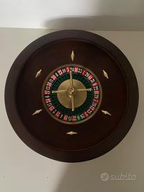 Ruota Roulette da Tavolo Vintage in Legno