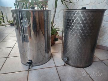 2 silos acciaio inox per alimenti 