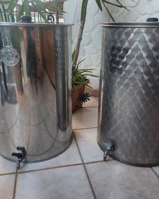 2 silos acciaio inox per alimenti 