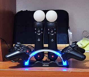 PS3 MOVE + CONTROLLER + CARICA MULTIPLO
