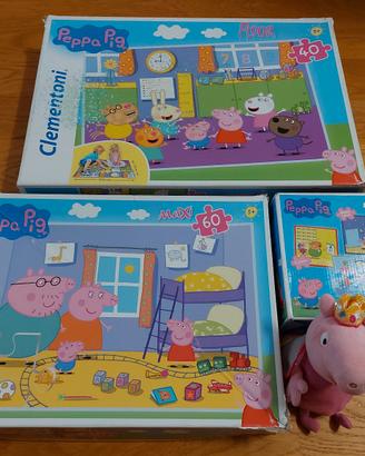 Puzzle Peppa Pig e pelouche 