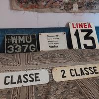 targhe treni, autobus 