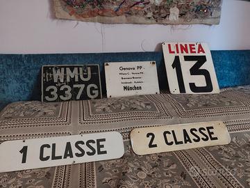 targhe treni, autobus 