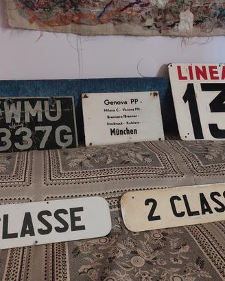 targhe treni, autobus 