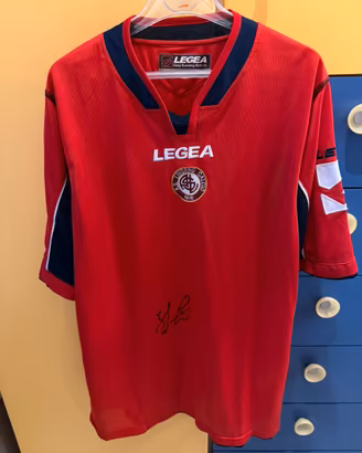 Maglia calcio AS Livorno autografata Igor Protti