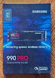 PS5 DISCO SSD M.2 SAMSUNG 990 PRO 4TB NUOVO NEW