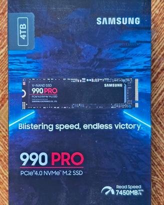 PS5 DISCO SSD M.2 SAMSUNG 990 PRO 4TB NUOVO NEW