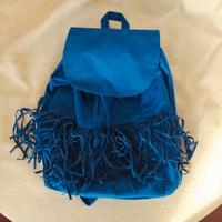 Zaino blu donna Tezenis con frange