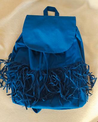 Zaino blu donna Tezenis con frange
