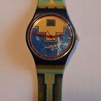 Swatch Gents and Ladies BLUE FLAMINGO