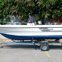 Barca open con carrello