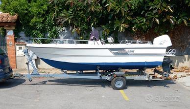 Barca open con carrello